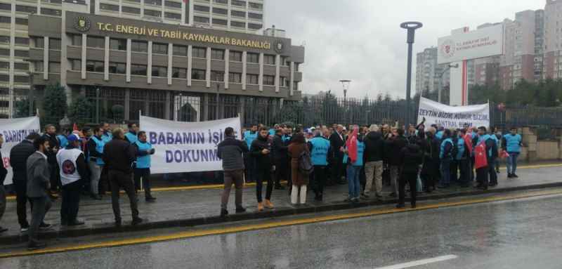Ankara'da MADEN-İş ve TES-İŞ'ten milli enerji eylemi!