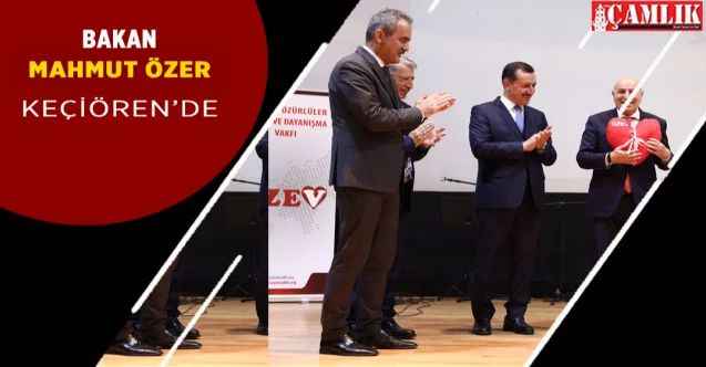 Milli Eğitim Bakanı Mahmut Özer Keçiören'de engelliler için düzenlenen programa katıldı