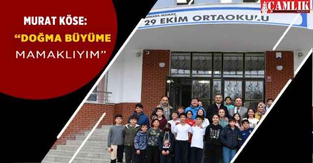 Murat Köse mezun olduğu 29 Ekim Ortaokulunu ziyaret etti