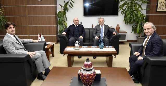 Yozgat Bozok Üniversitesi Rektörü Prof. Dr. Ahmet Karadağ, KOP  Başkanı Murat Karakoyunlu'yu makamında ziyaret etti.