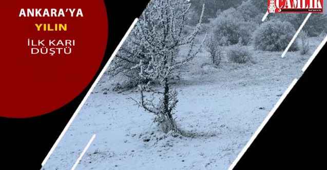 Ankara'da mevsimin ilk karı Kızılcahamam'a düştü