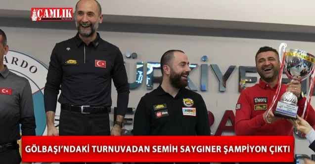 Semih Saygıner Gölbaşı'ndaki turnuvadan şampiyon çıktı!