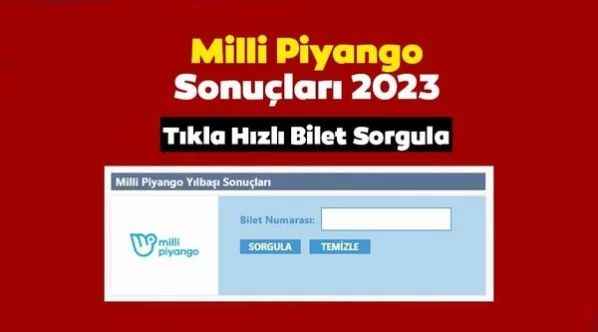 MİLLİ PİYANGO SONUÇLARI SORGULAMA 2023 – Milli Piyango çekilişinden büyük ikramiye kazanan numaralar… İşte, yılbaşı özel teselli ikramiyesi ve amorti çıkan numaralar sıralı tam liste