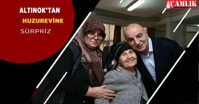 Keçiören Belediye Başkanı Turgut Altınok'tan huzurevi sakinlerine yeni yıl sürprizi