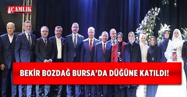 Adalet Bakanı Bekir Bozdağ Bursa'da Muhammet Emine çiftinin düğününe katıldı!