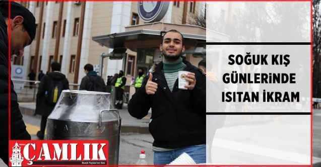 Ankara Yenimahalle Belediyesi’nden vatandaşa çorba ikramı