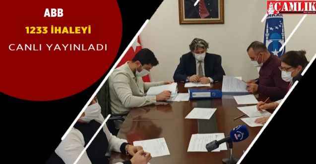 ABB 2022 yılında Bin 233 İhaleyi internet üzerinden canlı yayınladı