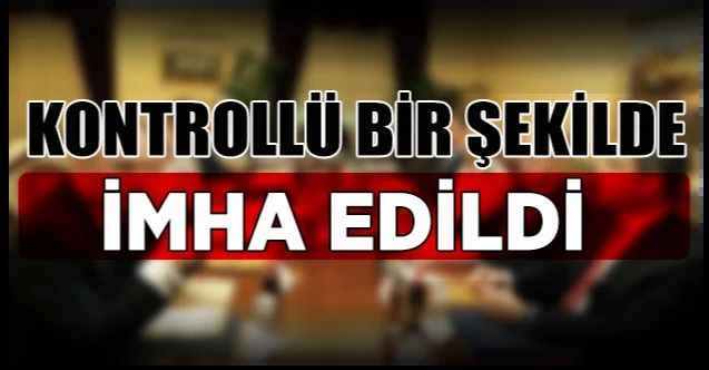 Yerköy zabıta ekipleri tarafından kontrollü bir şekilde imha edildi