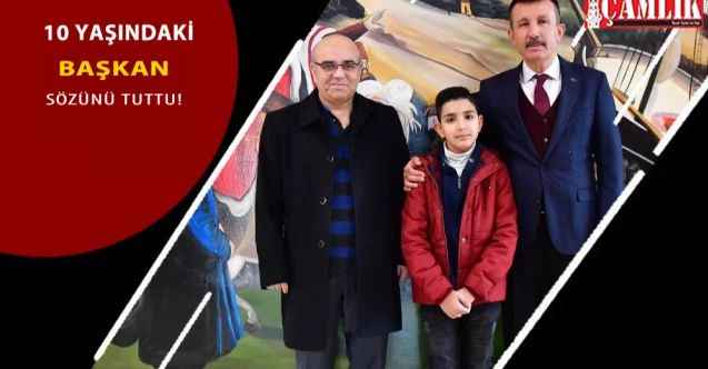 İlkokul öğrencisi başkan oldu vaadini yerine getirdi!