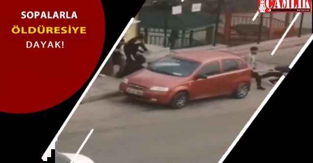 Ankara Mamak'a yakışmayan görüntüler: Sopalar havada uçuştu!