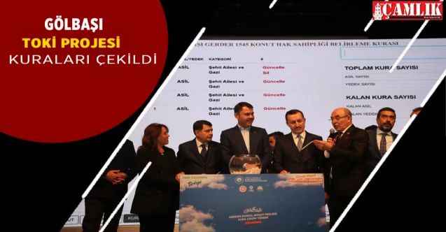 Ankara Gölbaşı'nda 1545 dairenin kuraları çekildi!
