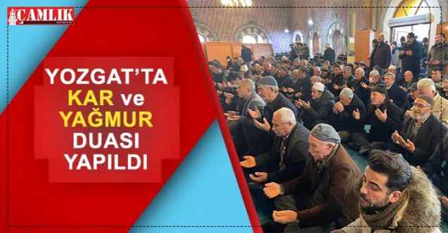 Yozgat'ta İl Müftüsü Ali Gülden Tarafından Kar ve Yağmur İçin Dua Edildi