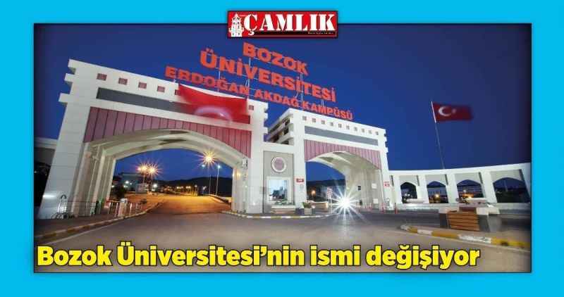 Bozok Üniversitesi'nin ismi değişiyor