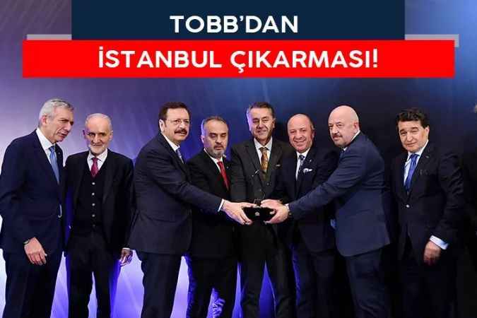 TOBB Başkanı İstanbul'da gala yemeğine katıldı