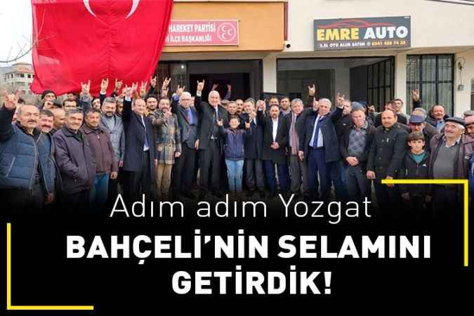 MHP'li heyetten Yozgat'ta ilçe ziyaretleri