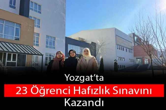 Yozgat'ta 23 Öğrenci Hafızlık Sınavını Kazandı