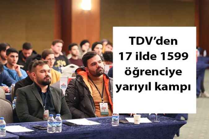 TDV’den 17 ilde 1599 öğrenciye yarıyıl kampı