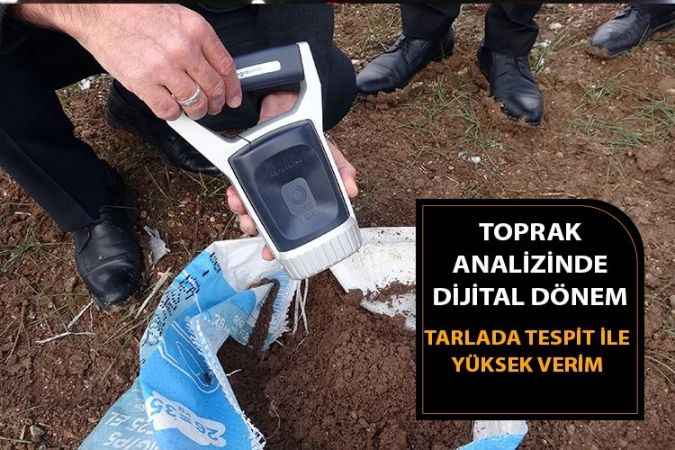 Yozgat'ta Toprak analiz cihazı çiftçiye yüksek verim sağlayacak