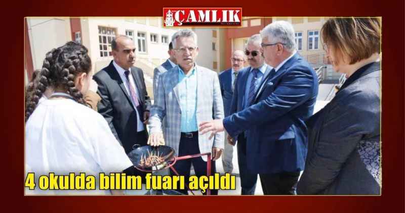 4 okulda bilim fuarı açıldı