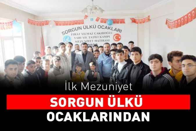 Sorgun Ülkü Ocakları İlçe Başkanlığının ‘Gençler Ocakta buluşuyor’ sloganıyla başlattığı Fırat Yılmaz Çakıroğlu yarıyıl tatil kampı tamamlandı