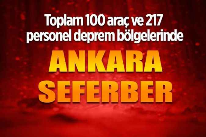 Ankara Büyükşehir Belediyesi seferber