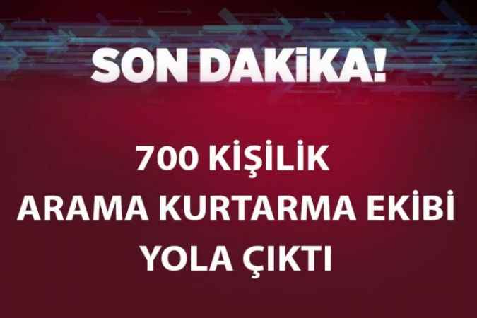 700 kişilik arama kurtarma ekibi, Sabiha Gökçen Havalimanı’ndan deprem bölgesine gitti