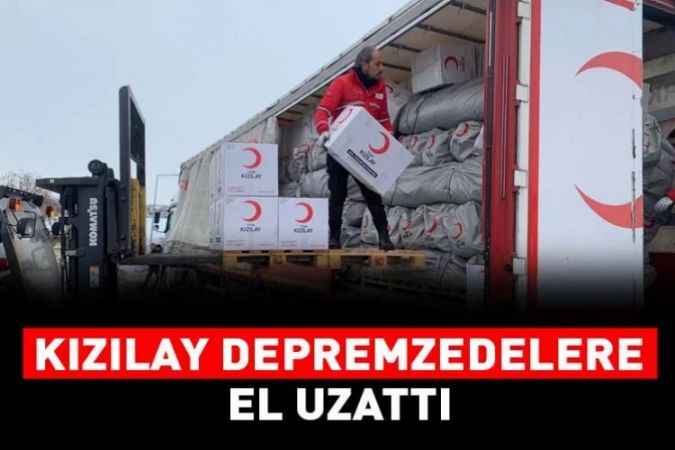 Kızılay deprem yaralarını sarıyor.