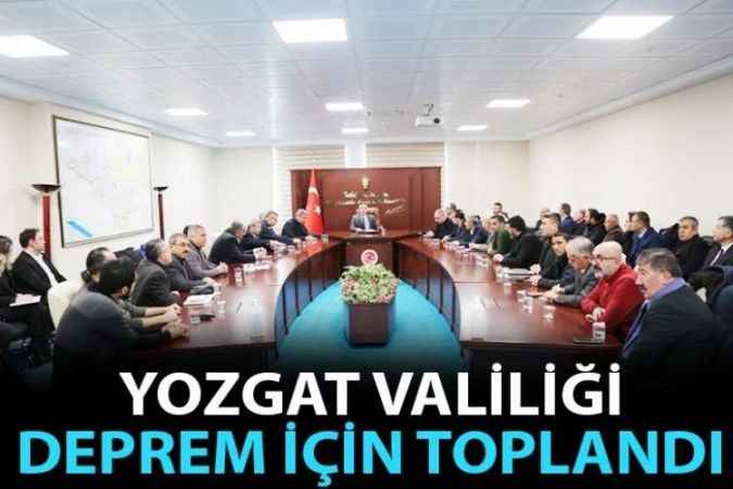 Yozgat Valiliğinden Toplantı Düzenlendi