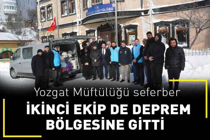 Yozgat Müftülüğü deprem bölgesi için seferber