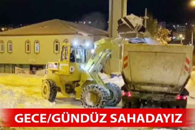 Yozgat Belediyesi ekipleri aralıksız çalışmaya devam ediyor