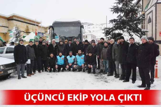 Yozgat İl Müftülüğünden Deprem Bölgesine Üçüncü Ekip