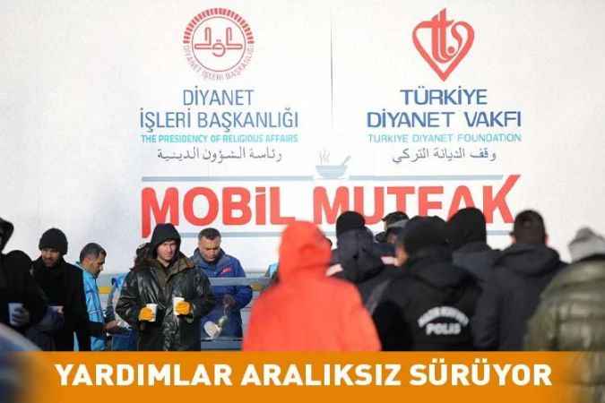 Kahramanmaraş’ta 3 Öğün 3 Bin Kişilik Sıcak Yemek İkramı Yapılıyor
