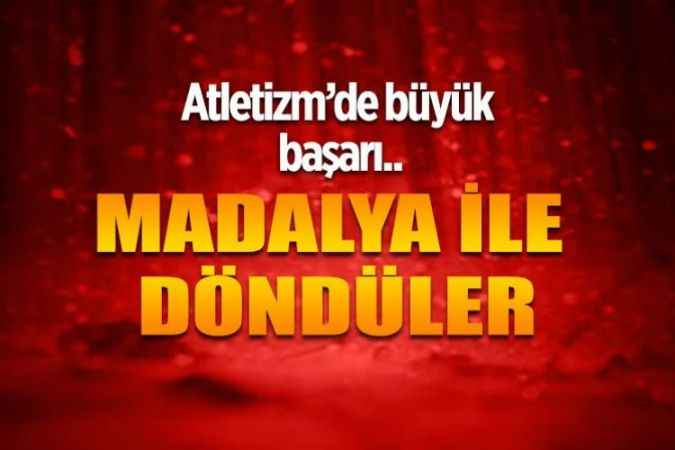 Sorgun Gençlik ve Spor İlçe Müdürlüğüne bağlı Atletizm sporcuları U16 Salon Şampiyonasından madalya ile döndüler