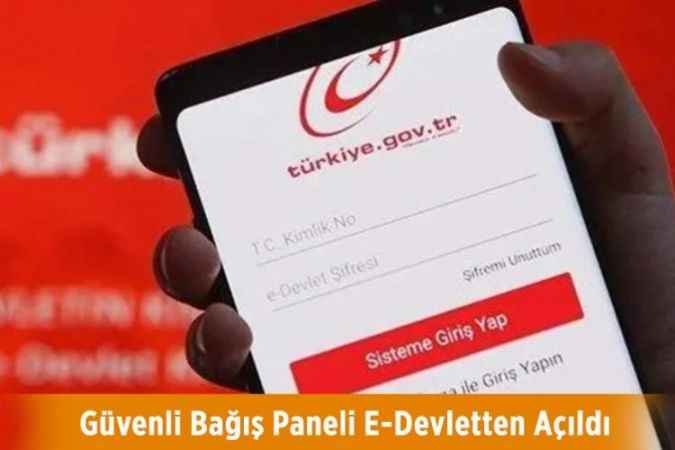 E-devlet üzerinden depremzedelere bağış paneli açıldı