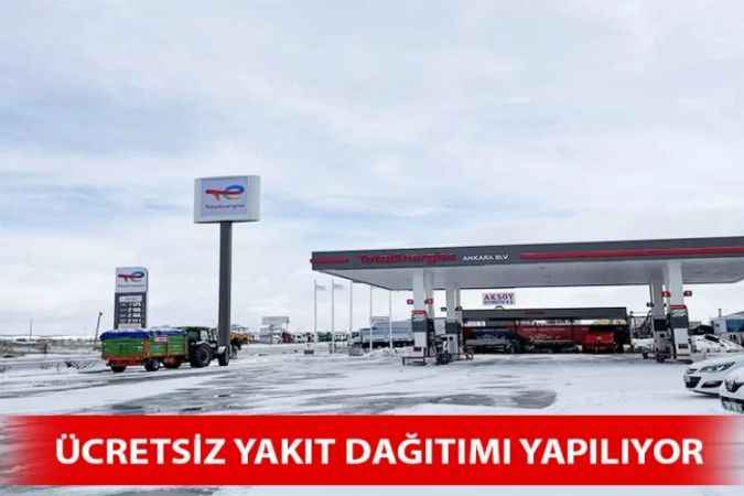 Ücretsiz Temel Gıda Ve Yakıt Dağıtımı Yapılıyor