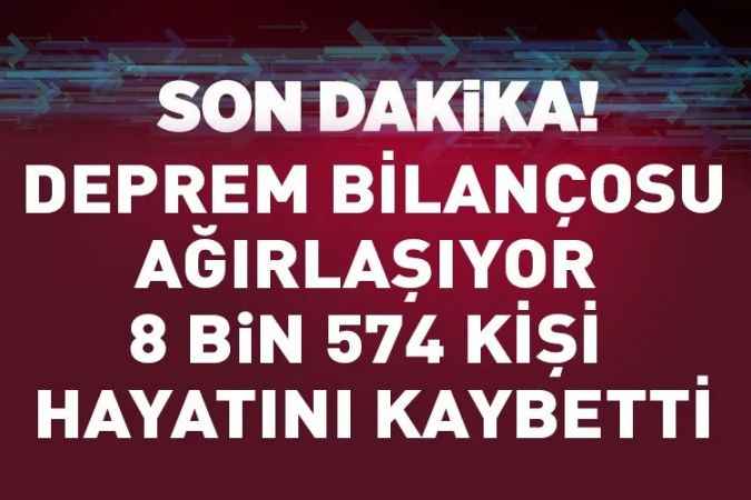 Depremde hayatını kaybedenlerin sayısı artıyor