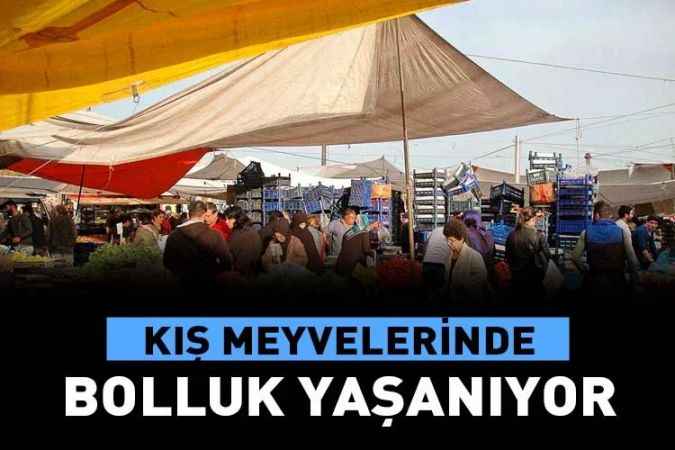 Semt Pazarlarında Tezgâhlar Kışlık Meyvelerle Doldu.