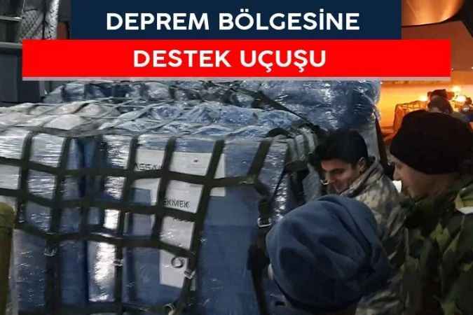 MSB: 519 sortiyle kurtarma ekibi ve yardım malzemesi taşındı