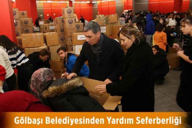 Gölbaşı Belediyesi depremzedeler için kriz masası kurdu.