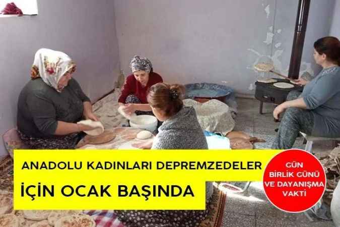 20 Bin Köy Ekmeği Depremzedeler İçin Pişti