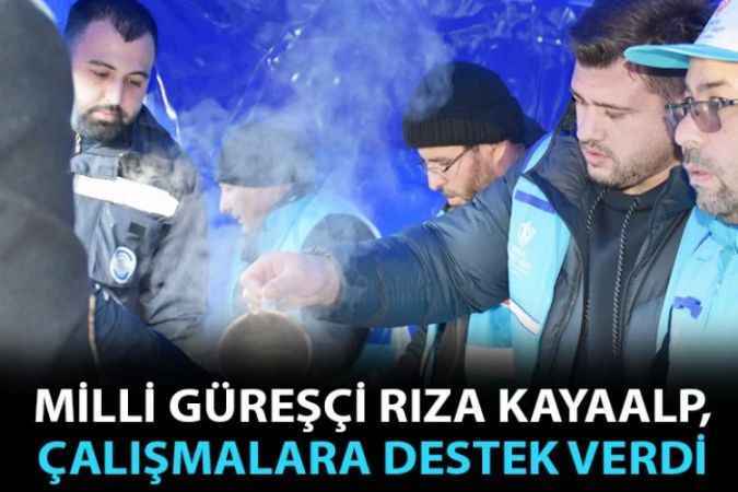 Milli Güreşçi Rıza Kayaalp, Hatay’da İnsani Yardım Çalışmalarına Destek Verdi