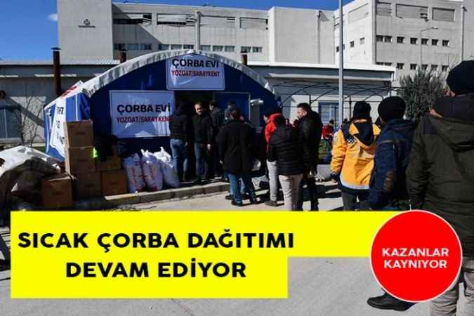 Saraykent Kaymakamlığı Hatay'da Çorba dağıtımı Devam ediyor