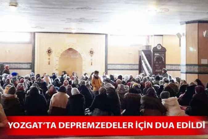 Yozgat'ta Eller Depremzedeler İçin Semaya Açıldı
