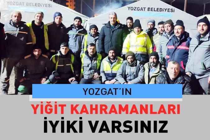 Deprem bölgesindeki Kahraman Yozgatlılar