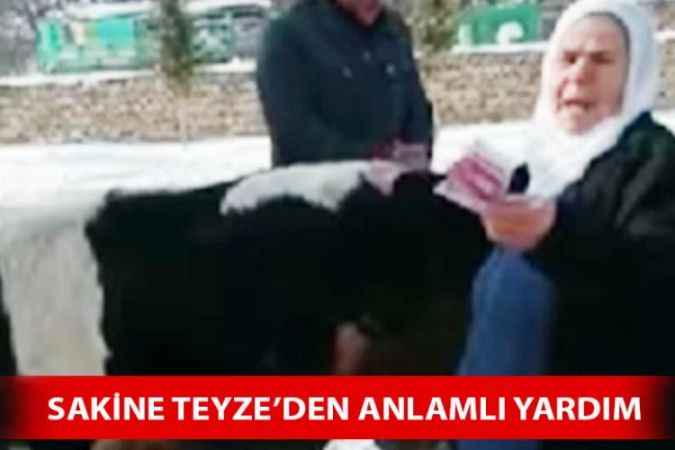 Yozgat’ın Ovacık İlçesinde yaşayan Sakine Tanrıkulu’ndan Depremzedelere Büyük Yardım