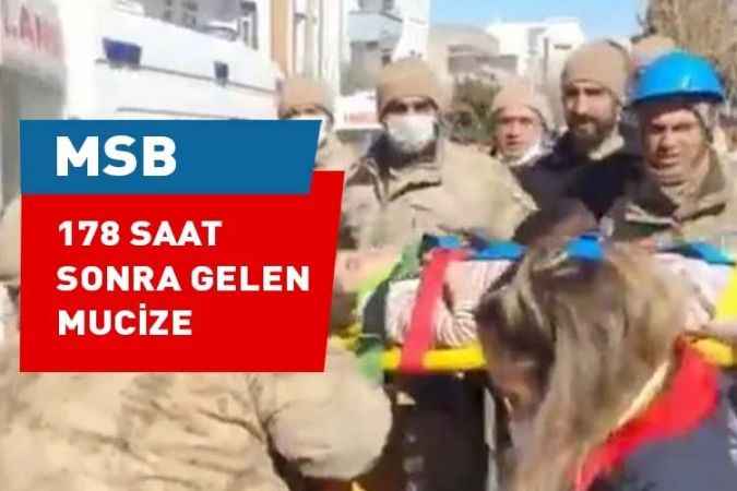 178 saat sonra bir vatandaş daha enkaz altından çıkarıldı