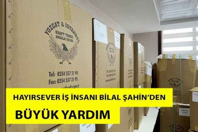 Hayırsever İş İnsanı Bilal Şahin’den Depremzedelere Ayni Yardım Desteğinde Bulundu