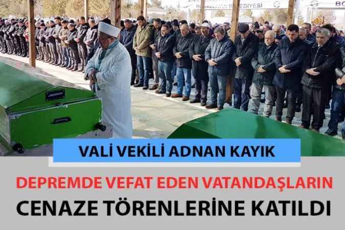 Yozgat Vali Vekili Adnan Kayık Boğazlıyan’da Cenaze Törenine Katıldı