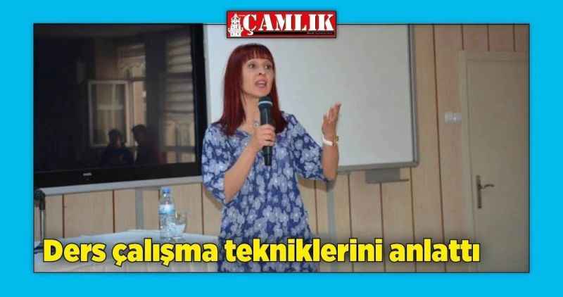 Ders çalışma tekniklerini anlattı