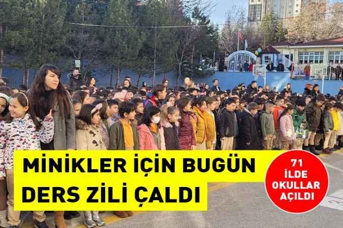 71 İlde Öğrenciler Ders Başı Yaptı